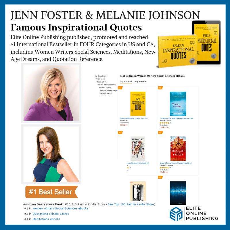 Authors Jenn Foster & Melanie Johnson Hit #1 International Bestseller with ‘Famous Inspirational Quotes’